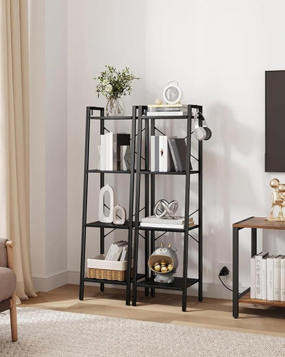 Hzuaneri Ladder Shelf, Freestanding Corner Storage Shelf | Bookcase - Image 3