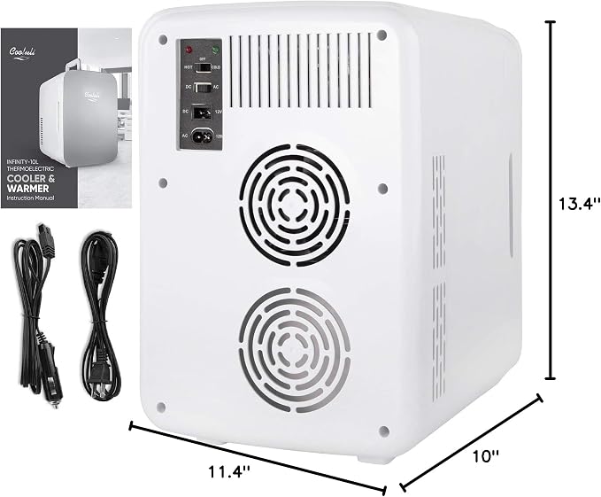 Cooluli 10L Mini Fridge for Bedroom, Office Desk & Dorm - Image 8