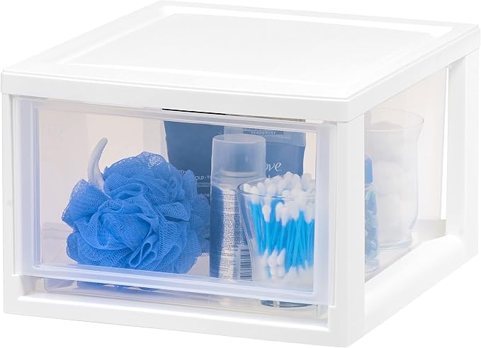 IRIS USA 14.5 Qt. Plastic Drawer Storage Organizer Stacking Drawers, Stackable - Image 4