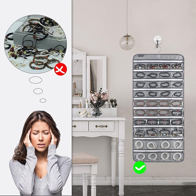 Dual-sided Hanging Jewelry Organizer - Image 4