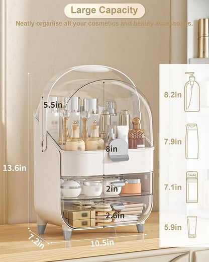 Makeup Organizer Countertop, Skincare Holder Bathroom Counter Organizer - Image 2