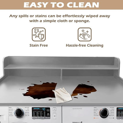 Royxen Laundry Countertop with 2-Tier Shelf Universal Fit, Washer and Dryer - Image 4