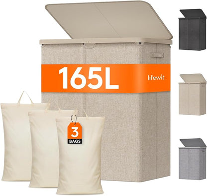 Lifewit 165L Large Laundry Basket by Lifewit