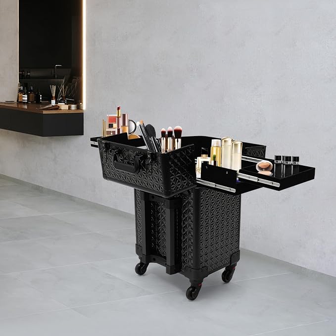 Rolling Makeup Case, Nail Storage Box - Image 4