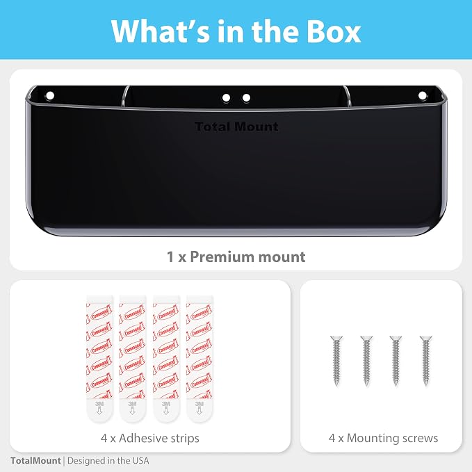 TotalMount Hole-Free Remote Holder – Eliminates the Need to Drill Holes in Your - Image 9