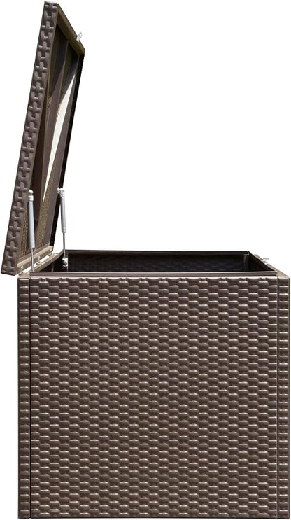 Arrow 4' x 2' x 2' Spacemaker Espresso 134 Gallon Hot-Dipped Galvanized Steel - Image 17