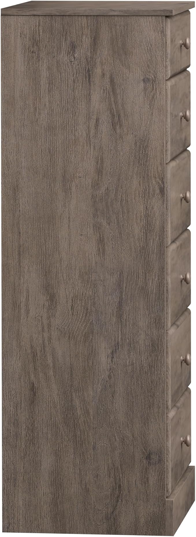 Prepac Astrid Tall Gray Dresser: 16.5"D x 19.75"W x 50"H, 6-Drawer Chest - Image 10