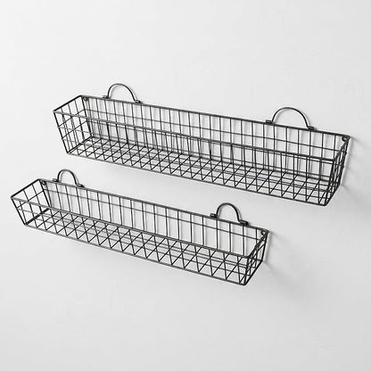MyGift 2pcs 30-Inch Wire Baskets - Image 7