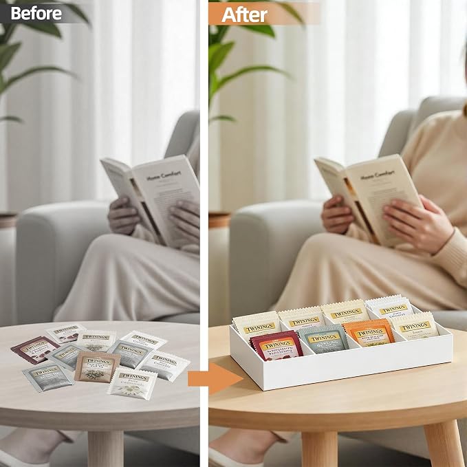 Tea Bag Organizer with 8 Slots, Tea Holder Organizer - Image 5