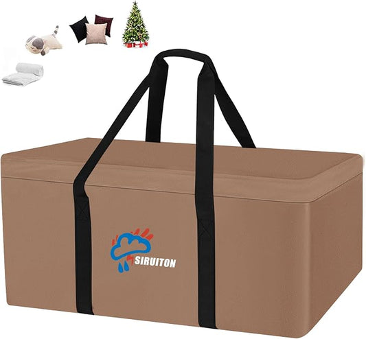 SIRUITON 69”L x 29.5”W x 21.6”H Outdoor Cushion Storage Bag, Patio Furniture by SIRUITON