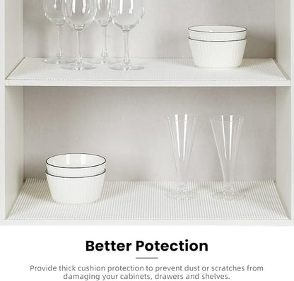 BAGAIL Non-Adhesive Shelf Liner, Thick Strong Grip Drawer Liners - Image 5
