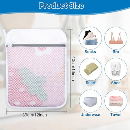 3-Pack Durable Honeycomb Mesh Laundry Bags - Image 2