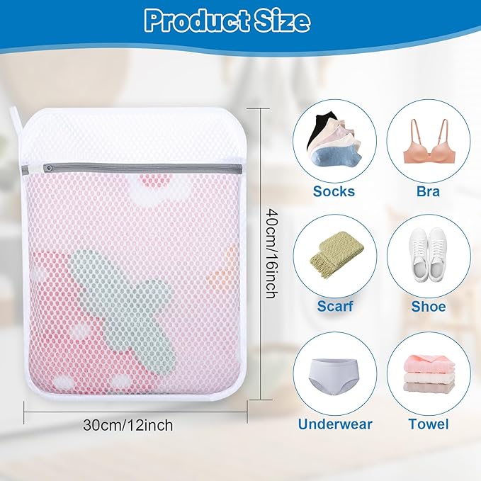 6-Pack Durable Honeycomb Mesh Laundry Bags - Image 2