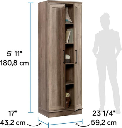 Sauder HomePlus Storage Cabinet/ pantry cabinets, Salt Oak finish - Image 3