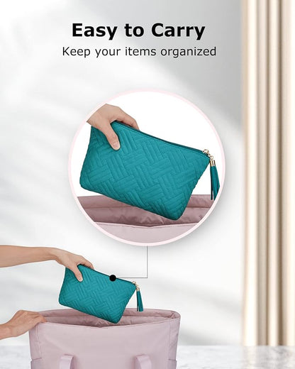 BAGSMART Small Makeup Bag, Elegant Cosmetic Pouch - Image 6