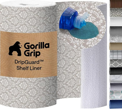 GORILLA GRIP DripGuard Shelf Liner, Non-Adhesive Drawer and Kitchen Cabinet by Unknown