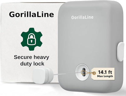 GorillaLine - Retractable Clothesline Indoor Outdoor Clothes Line - Heavy Duty by GorillaLine