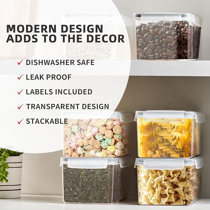 8 Pack Airtight Food Storage Containers - Image 5