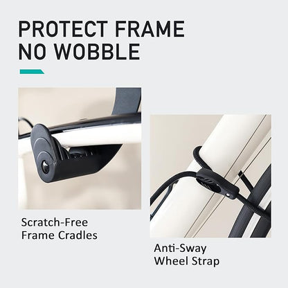Buffalo Bike Wall Mount Rack – Adjustable Heavy-Duty Horizontal Indoor Hanger - Image 6