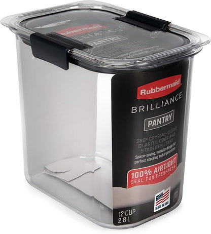 Rubbermaid Brilliance 12-Cup Airtight Food Storage Container by Unknown