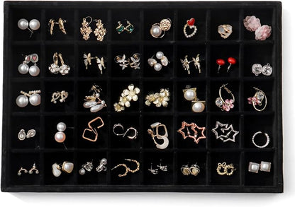 Large Jewelry Organizer for Drawer Insert Velvet Stackable Jewelry Trays for by Unknown