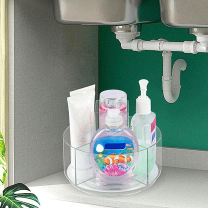 360° Rotating Makeup Organizer Clear Lazy Susan Organizer - Image 7