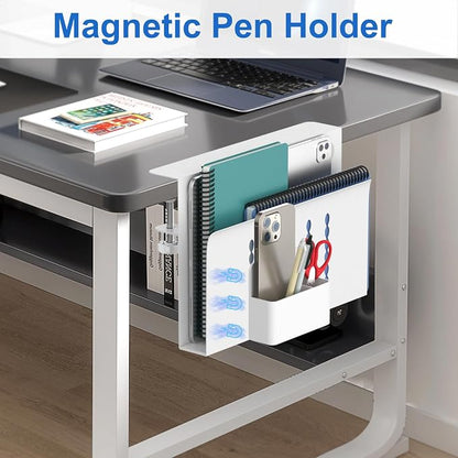 HAMOPY Desk Side Storage, Single-Layer Steel Hanging Desk Organizer - Image 7