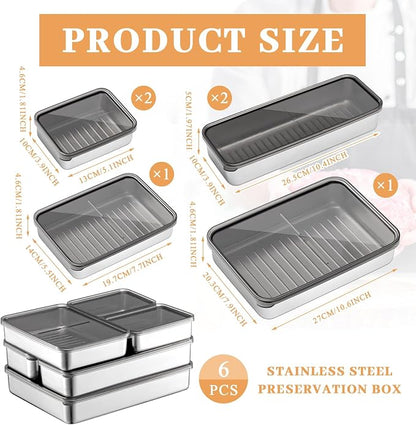 Hushee 6 Pack Bacon Cheese Container - Image 2