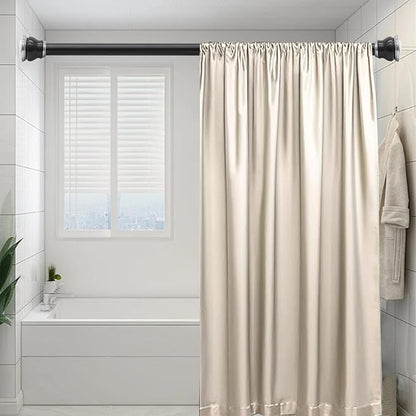 Shower Curtain Rod 27 to 86 Inch, 1 Inch Diameter Adjustable Spring Tension Rod - Image 2