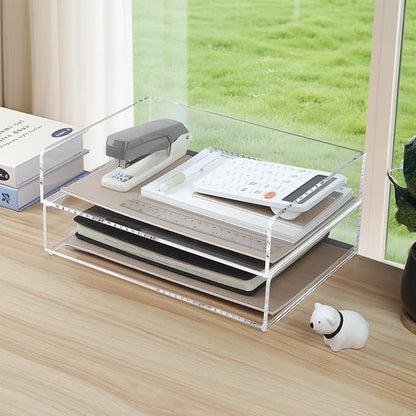 2 Pack Acrylic Paper Tray Organizer - Image 4