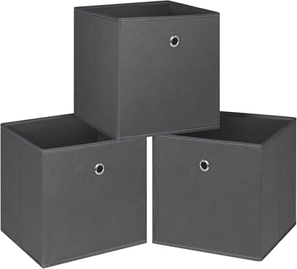 Foldable Storage Cubes Bins, 11 Inch Cloth Storage Cube Fabric Storage Box by NieEnjoy