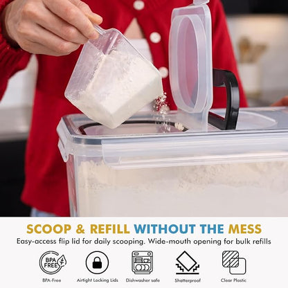 Shazo 2 PC Flour Sugar Storage Containers - Image 4