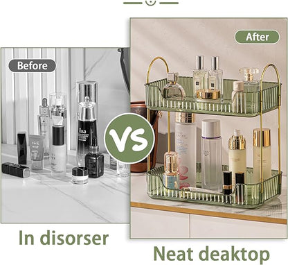 shuang qing Bathroom Counter Organizer Countertop Storage, Cosmetics Skincare - Image 5