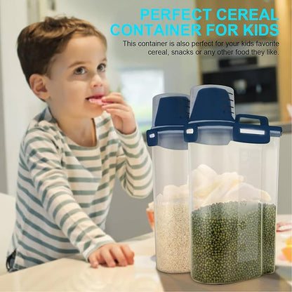 Uppetly Rice Airtight Dry Food Storage Containers, BPA Free Plastic Storage Bin - Image 5