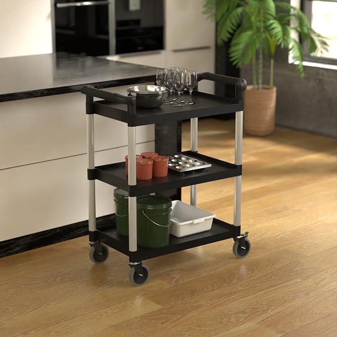 Black Utility/Bussing Cart - Image 2