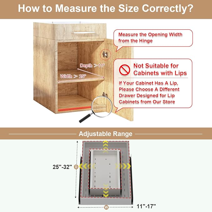 Pull out Cabinet Organizer, Width and Depth Expandable - Image 2