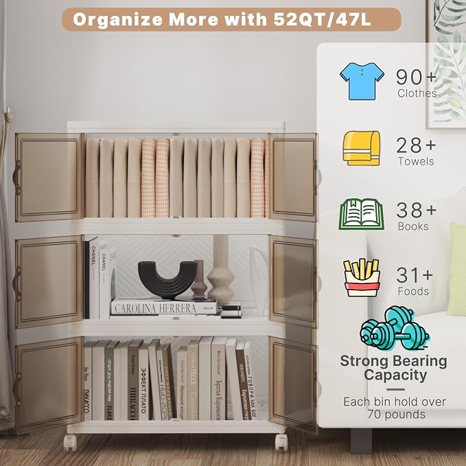 Extra Large Stackable Storage Bins - Image 4