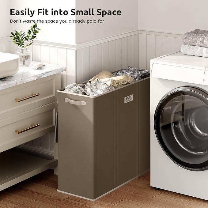 SOLEDI 180L 3-Section Laundry Hamper - Image 5