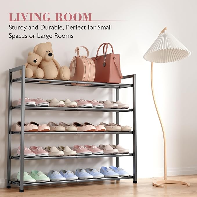 Bumusty 5-Tier Expandable Shoe Rack - Image 6