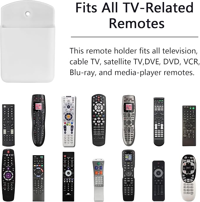4 Pcs Remote Control Holde Wall Mount, TV Controller Holder, Self Adhesive - Image 7
