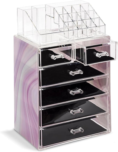 Sorbus Clear Cosmetic Makeup Organizer - Image 8