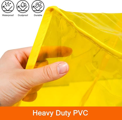 Vieshful 40L Yellow Clear Clothes Storage Bag Colorful Clothes Organizer - Image 3