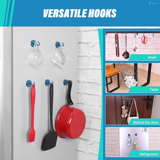 Neosmuk Magnetic Hooks, Heavy Duty 130lb+ Strong Magnet Hook - Image 3
