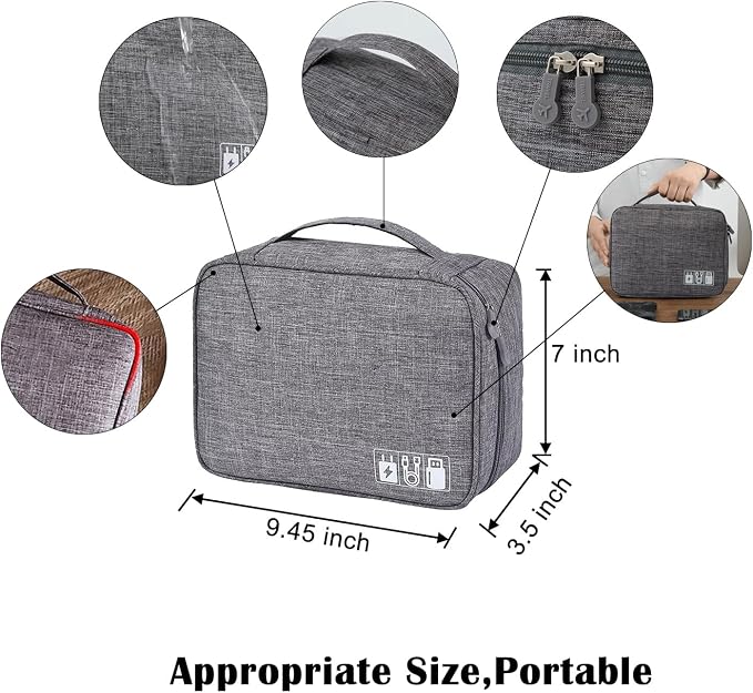 Organizer Case Small Electronic Devices USB Charger Accessories Mouse Phone - Image 2