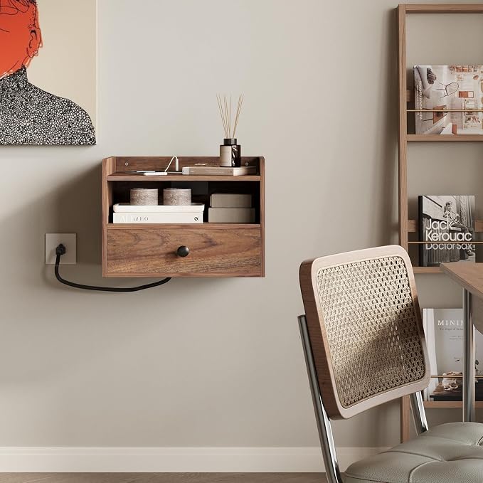 Floating Nightstand Set of 2 Modern Night Stands - Image 7