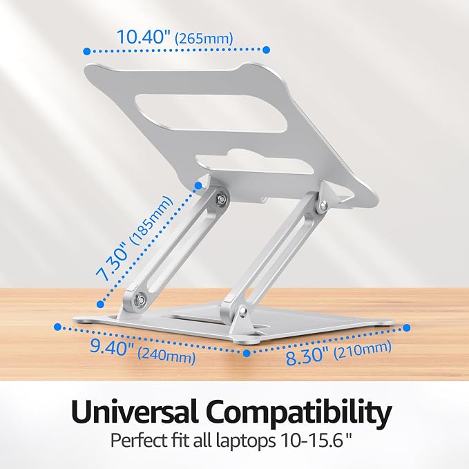 Urmust Laptop Notebook Stand Holder Adjustable Ultrabook Stand Riser Portable - Image 7