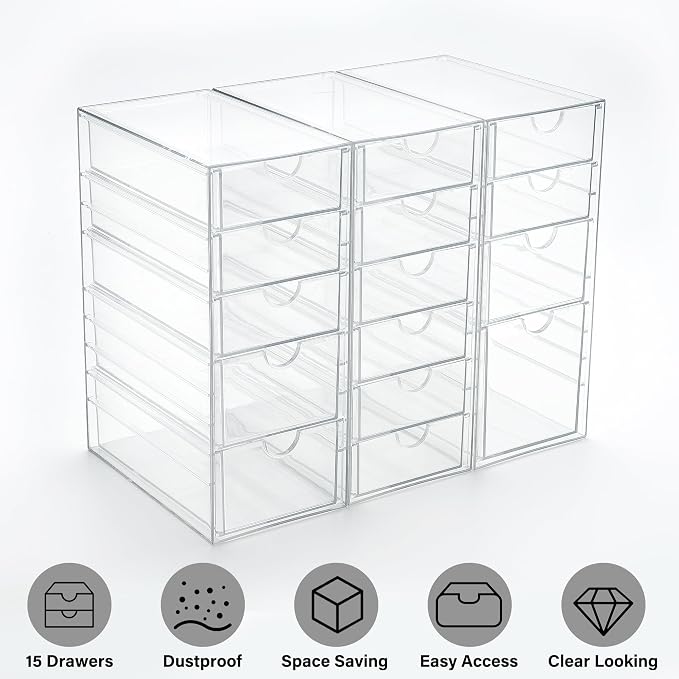 Prsildan Acrylic Drawer Organizer - Image 8