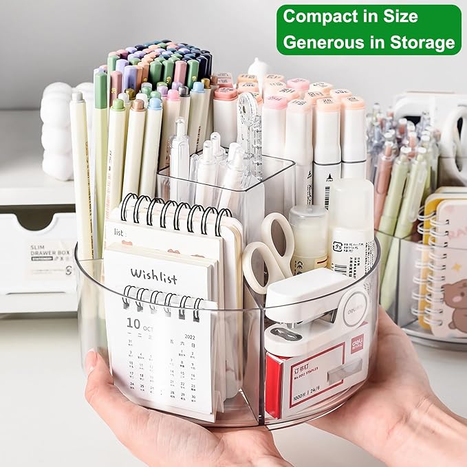Taiuloo 360 Rotating Makeup Organizer, Lazy Susan Cosmetics Storage Turntable - Image 3