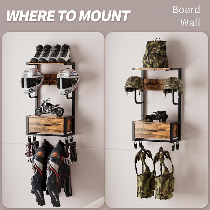 Motorcycle Helmet Holder Wall Mounted, Helmet Holder Wall Mount - Image 4