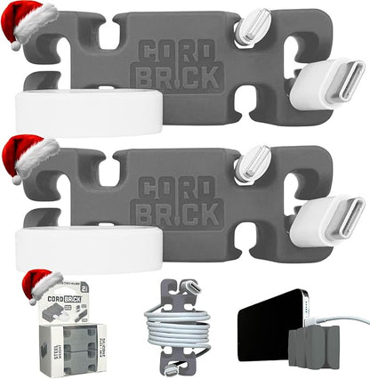 CordBrick Stocking Stuffers for Adults Cord Management Weighted Cord Holder by CordBrick